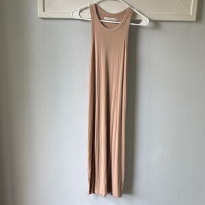 Abercrombie & Fitch Ribbed Jersey Knit tank Midi Dress